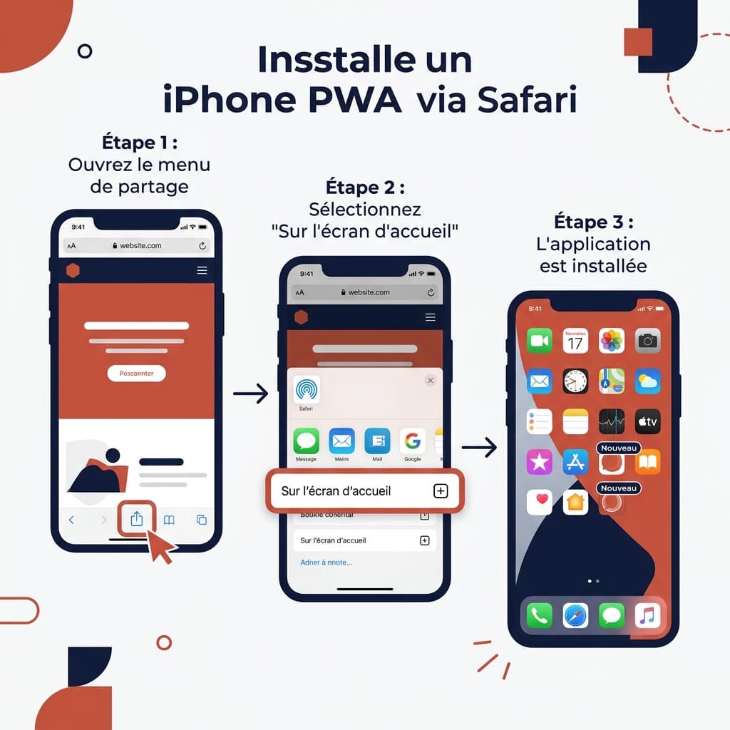 Guide installation iPhone en 3 étapes